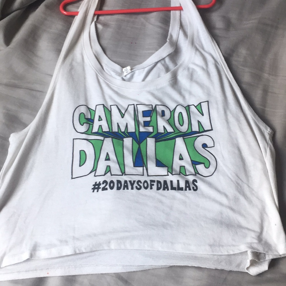 Cameron Dallas white tank top
